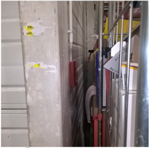 Elektrická požární signalizace Obrázek ukazuje nepřístupné tlačítko EPS.