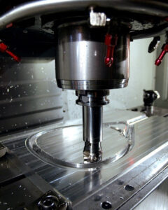 Základní požadavky na strojní zařízení Obrázek ukazuje vertikální frézku.